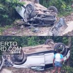 Jeepeta se vuelca en carretera de San José de los Llanos El Puerto