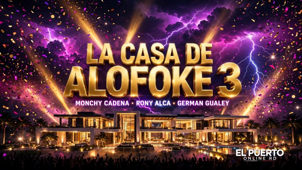 Portada espectacular de La Casa de Alofoke 3 con los tres participantes anunciados