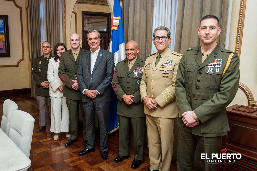 El presidente Luis Abinader durante un acto oficial en el Palacio Nacional, en Santo Domingo